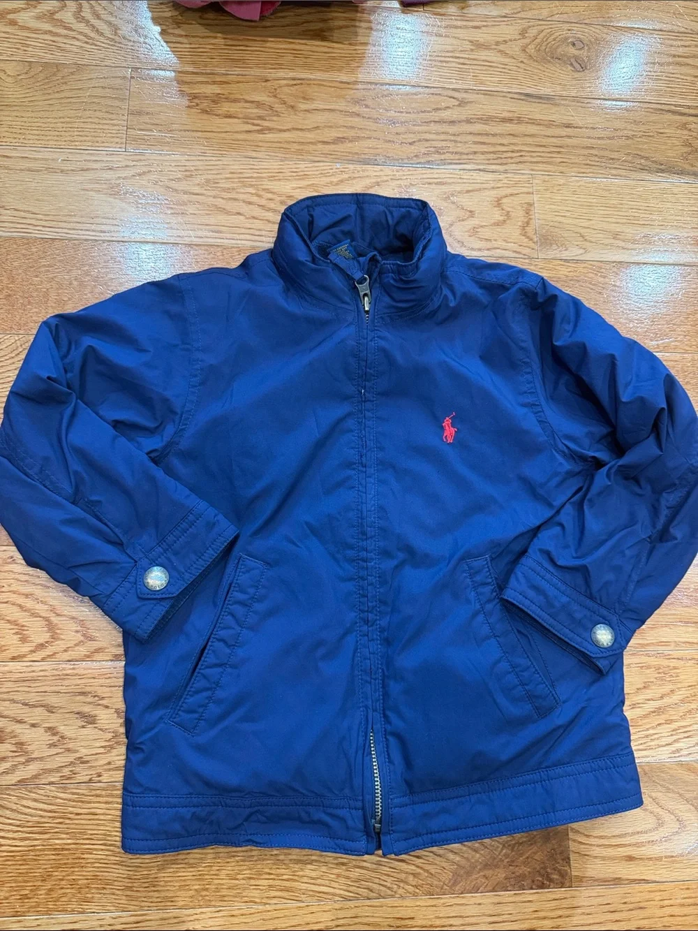 Ralph Lauren Blue Windbreaker Jacket with Red Pony